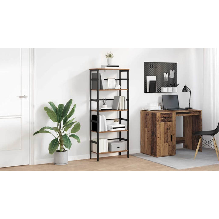 Bogreol Gammelt træ 60 x 29,5 x 149 cm Konstrueret træ