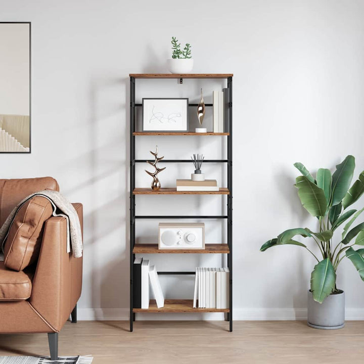Bogreol Gammelt træ 60 x 29,5 x 149 cm Konstrueret træ