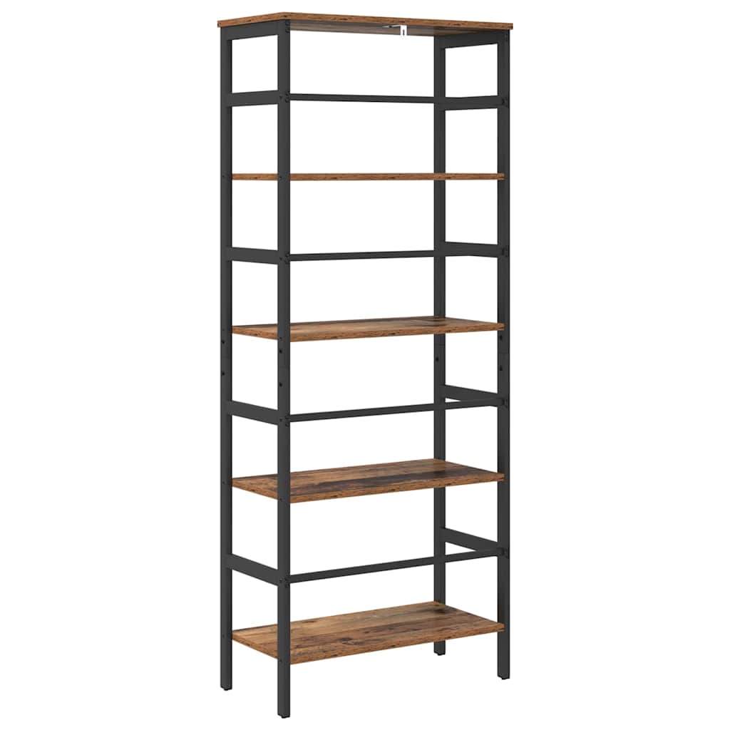 Bogreol Gammelt træ 60 x 29,5 x 149 cm Konstrueret træ
