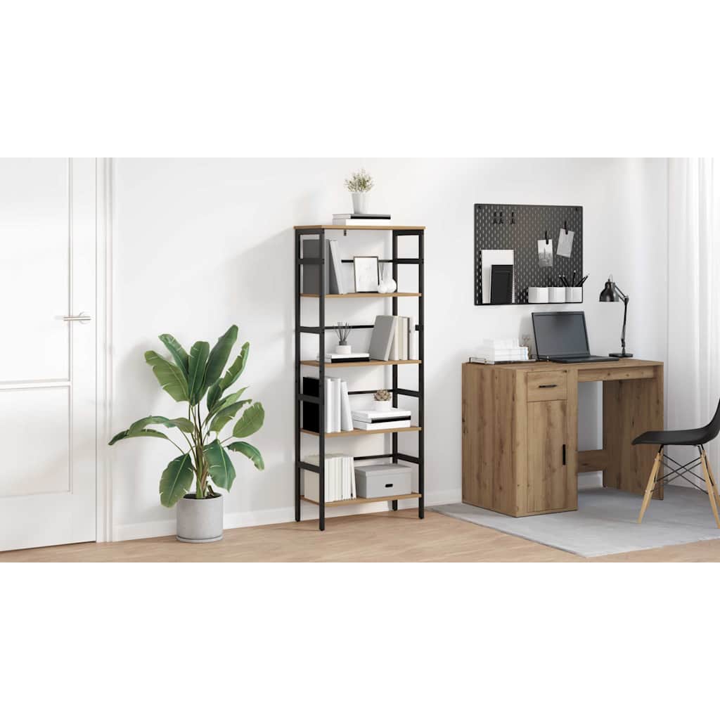 Bogreol Artisan Egetræ 60 x 29,5 x 149 cm Konstrueret træ