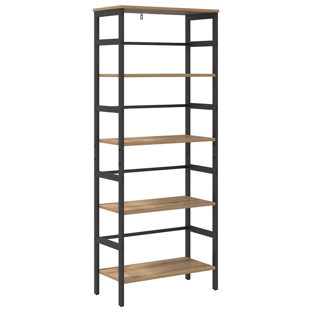 Bogreol Artisan Egetræ 60 x 29,5 x 149 cm Konstrueret træ