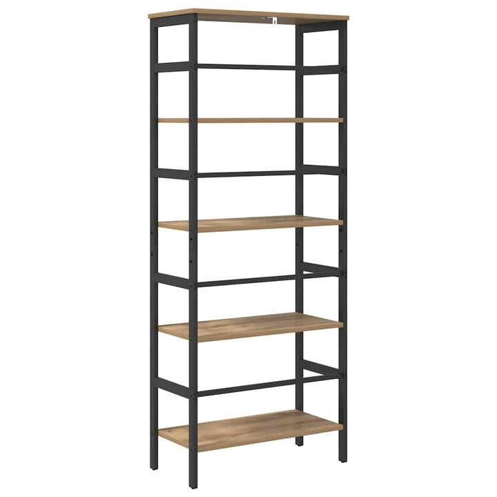 Bogreol Artisan Egetræ 60 x 29,5 x 149 cm Konstrueret træ