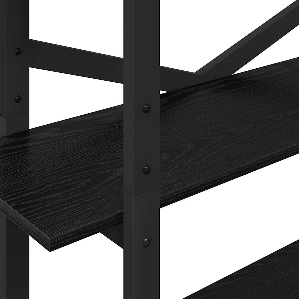 Bogreol Sort eg 100 x 33,5 x 178 cm Konstrueret træ