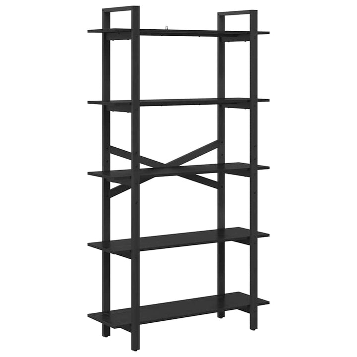 Bogreol Sort eg 100 x 33,5 x 178 cm Konstrueret træ