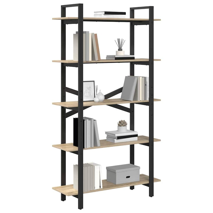 Bogreol Sonoma eg 100 x 33,5 x 178 cm Konstrueret træ