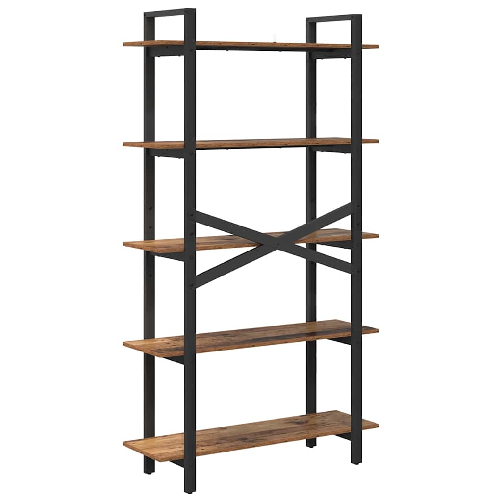 Bogreol Gammelt træ 100 x 33,5 x 178 cm Konstrueret træ