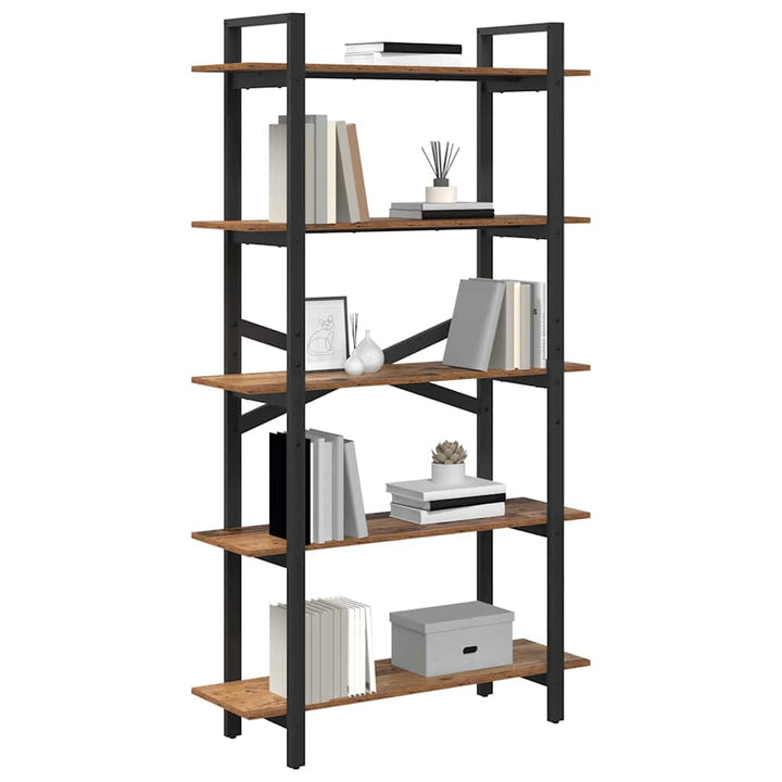 Bogreol Gammelt træ 100 x 33,5 x 178 cm Konstrueret træ