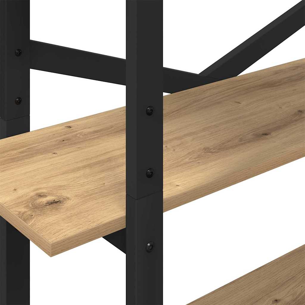 Bogreol 5 niveauer 100 x 33,5 x 178 cm Konstrueret træ