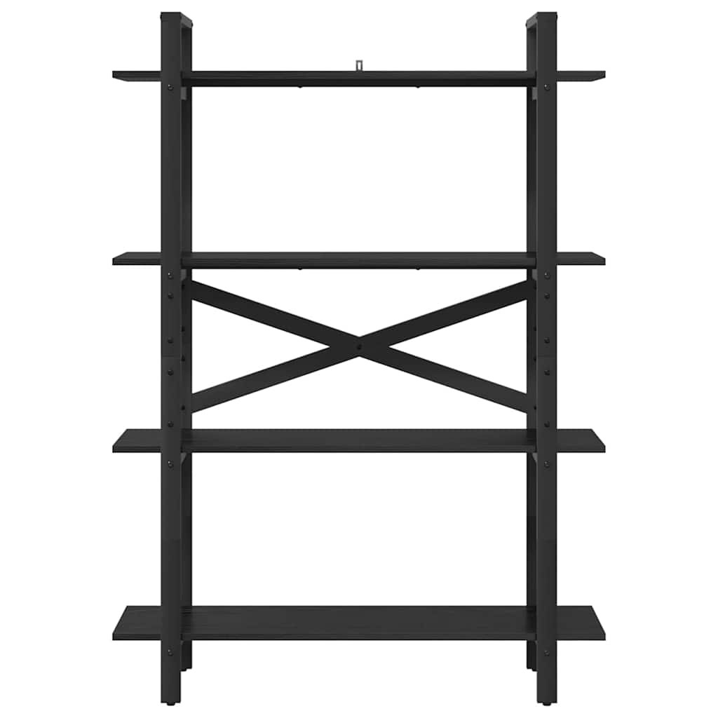 Bogreol Sort eg 100 x 33,5 x 140 cm Konstrueret træ