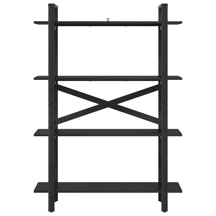 Bogreol Sort eg 100 x 33,5 x 140 cm Konstrueret træ