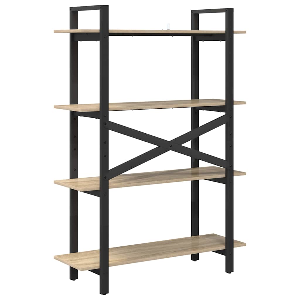 Bogreol Sonoma eg 100 x 33,5 x 140 cm Konstrueret træ