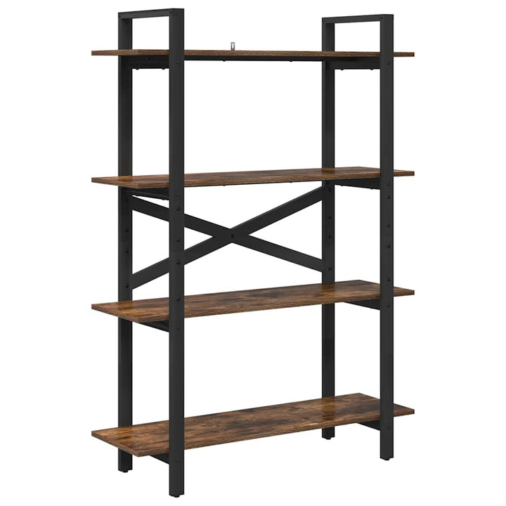 Bogreol Røget eg 100 x 33,5 x 140 cm Konstrueret træ