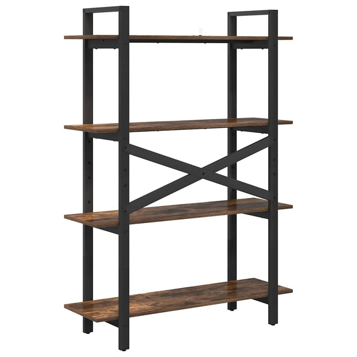 Bogreol Røget eg 100 x 33,5 x 140 cm Konstrueret træ
