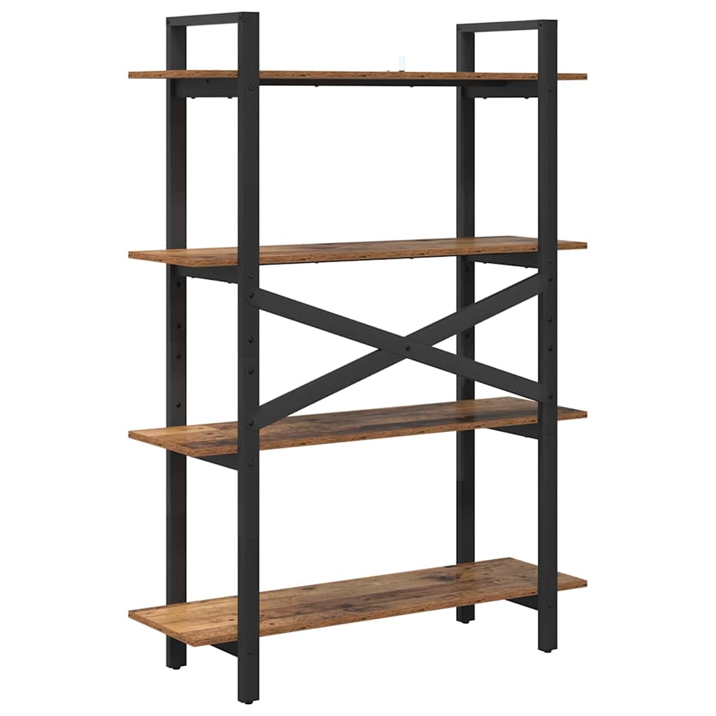 Bogreol Gammelt træ 100 x 33,5 x 140 cm Konstrueret træ