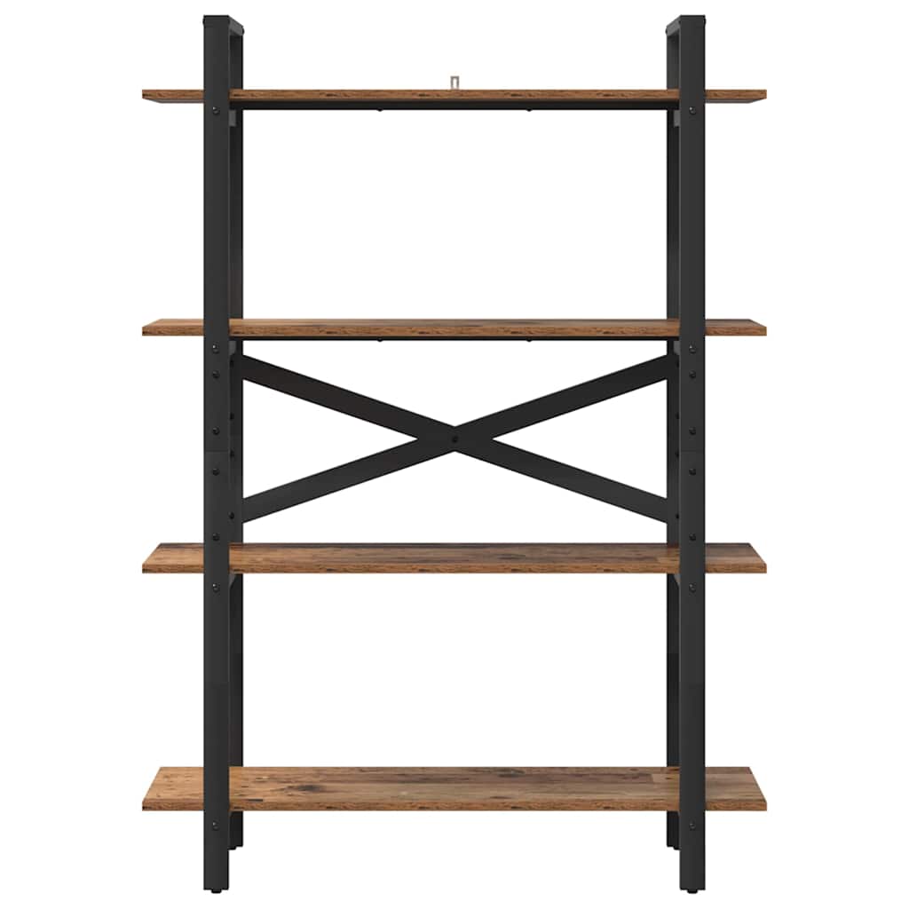 Bogreol Gammelt træ 100 x 33,5 x 140 cm Konstrueret træ