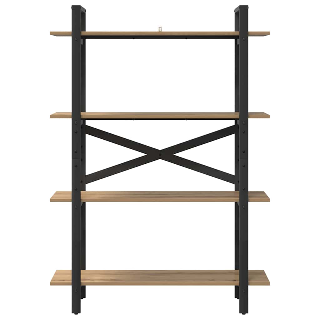 Bogreol Artisan Egetræ 100 x 33,5 x 140 cm Konstrueret træ