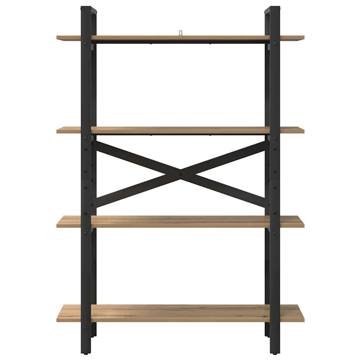 Bogreol Artisan Egetræ 100 x 33,5 x 140 cm Konstrueret træ