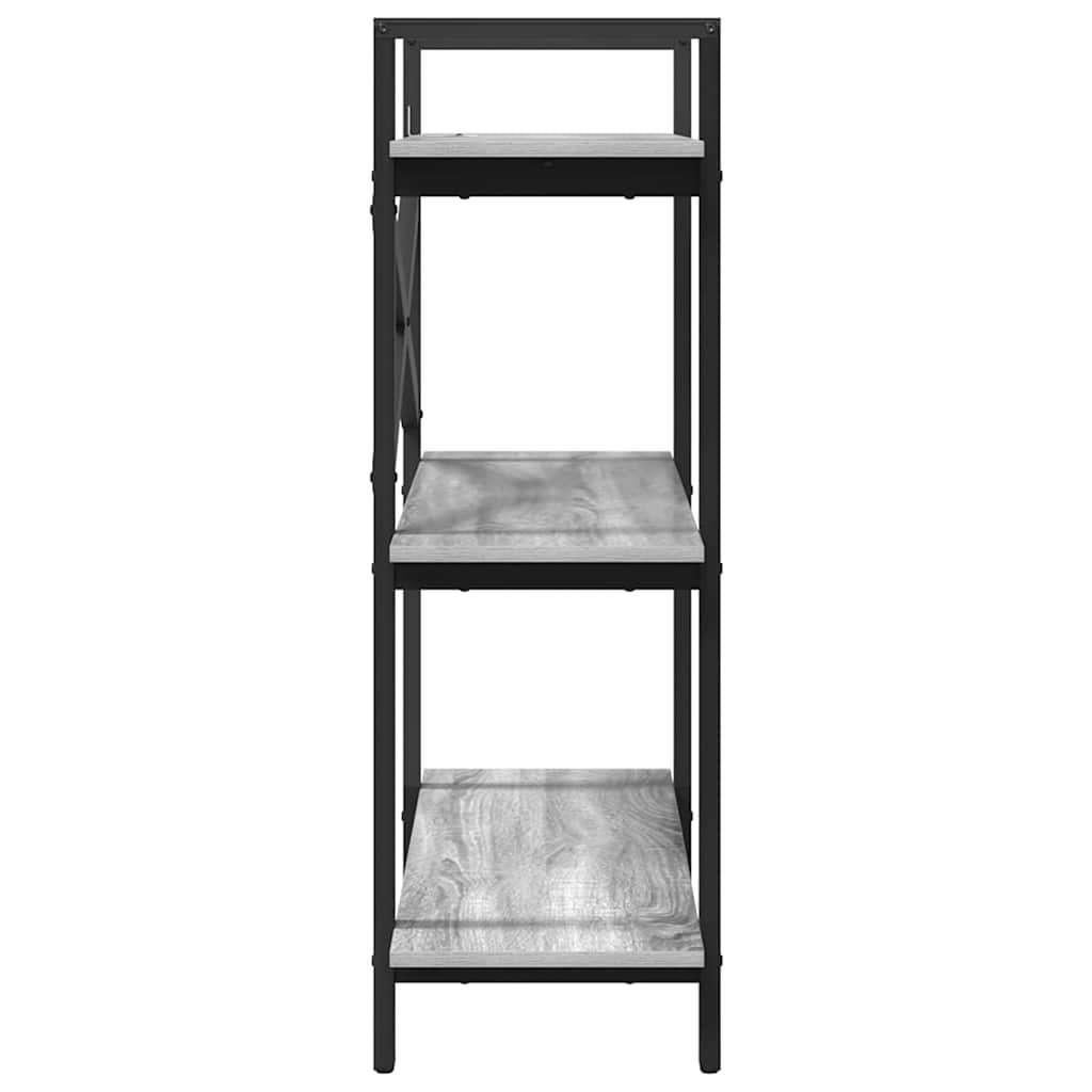 Bogreol 3 niveauer 100 x 33,5 x 102 cm Konstrueret træ