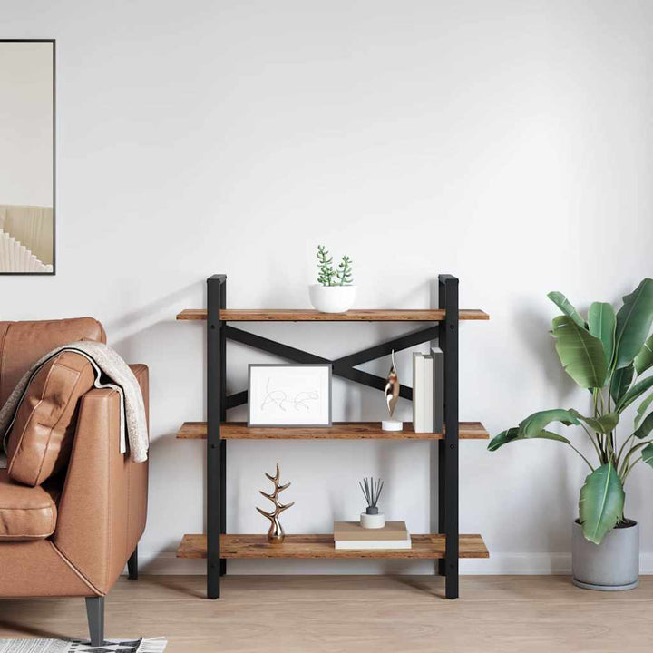 Bogreol Gammelt træ 100 x 33,5 x 102 cm Konstrueret træ