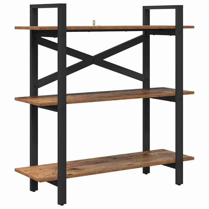 Bogreol Gammelt træ 100 x 33,5 x 102 cm Konstrueret træ