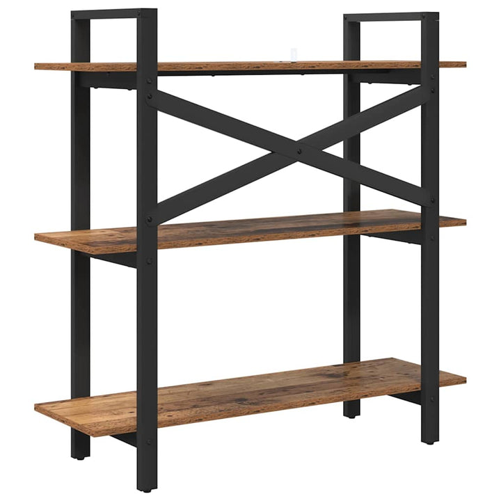 Bogreol Gammelt træ 100 x 33,5 x 102 cm Konstrueret træ