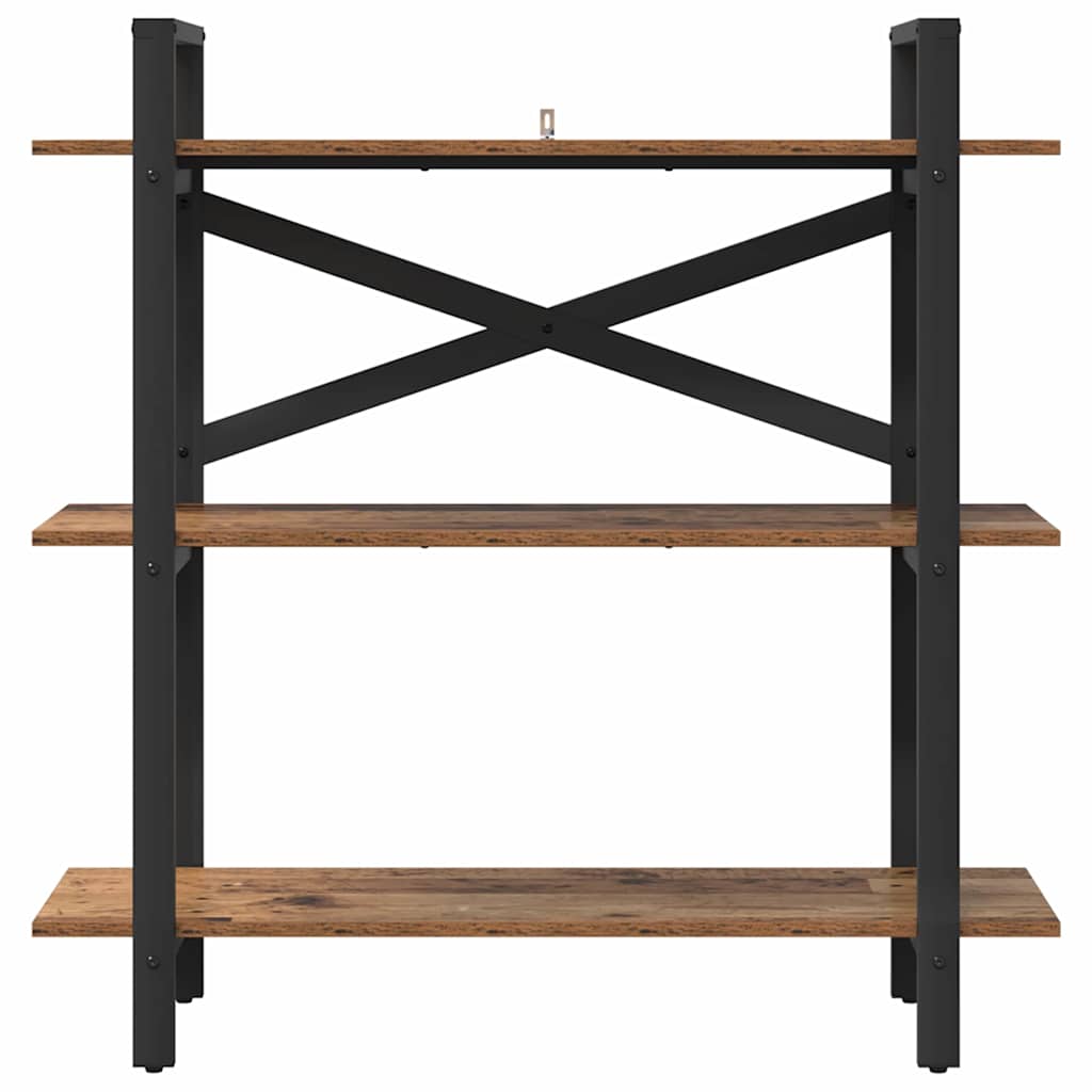 Bogreol Gammelt træ 100 x 33,5 x 102 cm Konstrueret træ