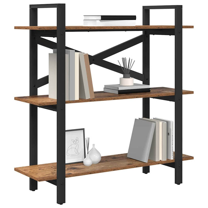 Bogreol Gammelt træ 100 x 33,5 x 102 cm Konstrueret træ
