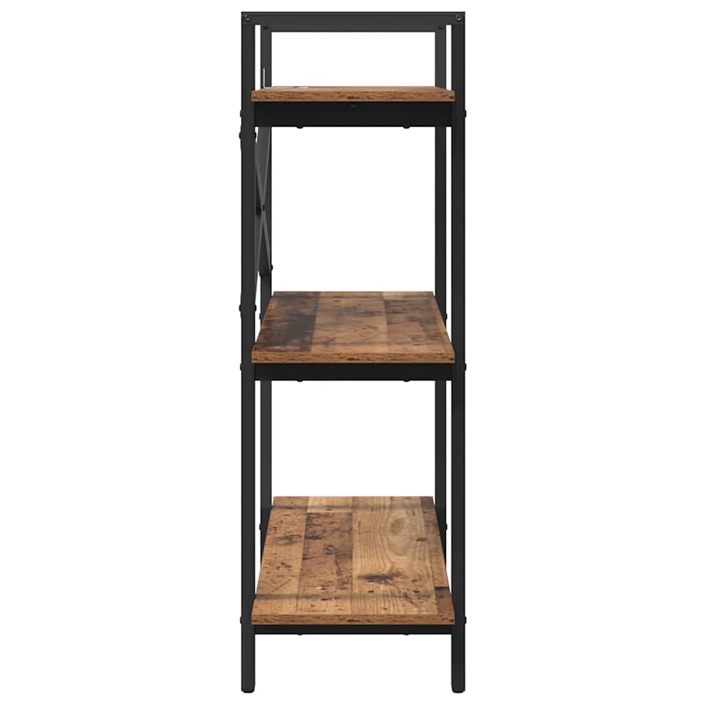 Bogreol Gammelt træ 100 x 33,5 x 102 cm Konstrueret træ