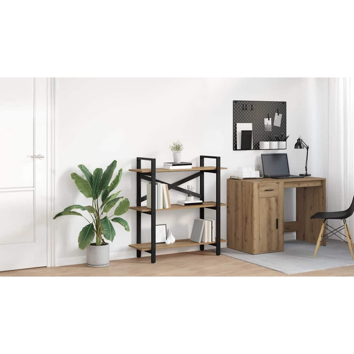 Bogreol Artisan Egetræ 100 x 33,5 x 102 cm Konstrueret træ