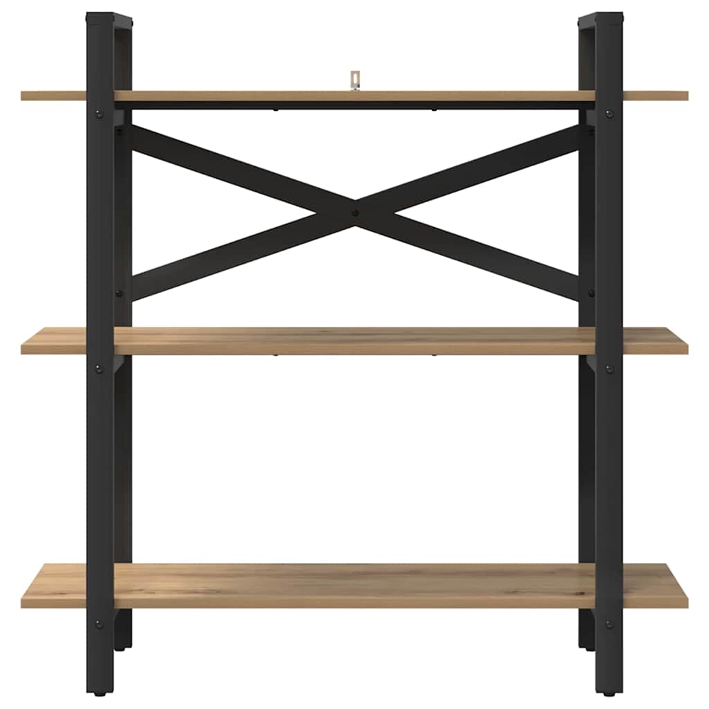 Bogreol Artisan Egetræ 100 x 33,5 x 102 cm Konstrueret træ