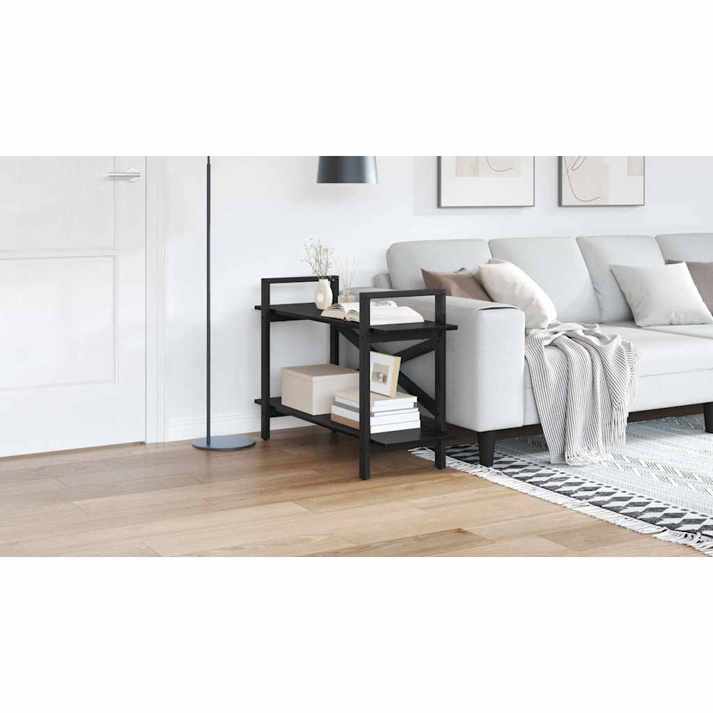 Bogreol Sort eg 100 x 33,5 x 64 cm Konstrueret træ