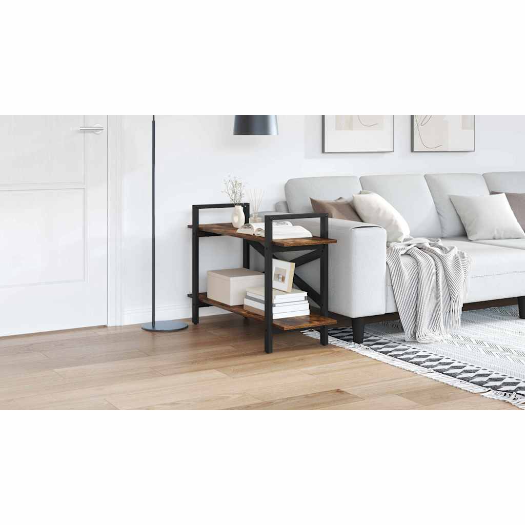 Bogreol Røget eg 100 x 33,5 x 64 cm Konstrueret træ