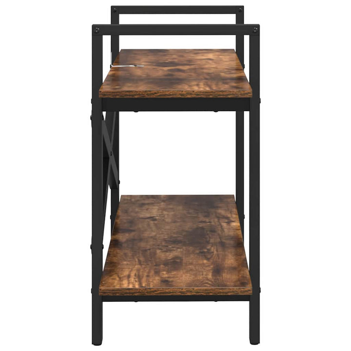 Bogreol Røget eg 100 x 33,5 x 64 cm Konstrueret træ
