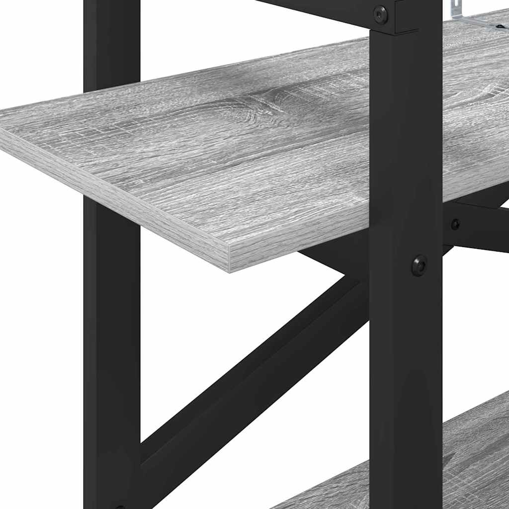 Bogreol 2 niveauer 100 x 33,5 x 64 cm Konstrueret træ