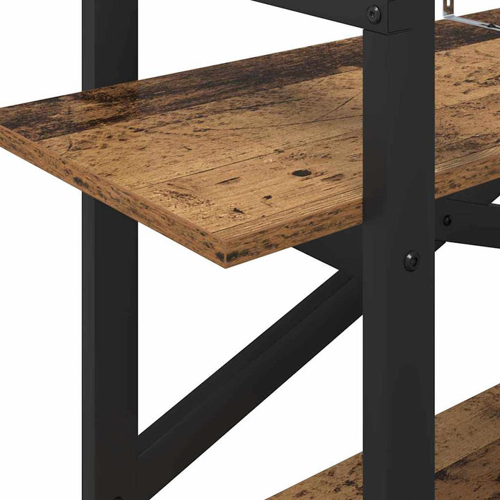 Bogreol Gammelt træ 100 x 33,5 x 64 cm Konstrueret træ