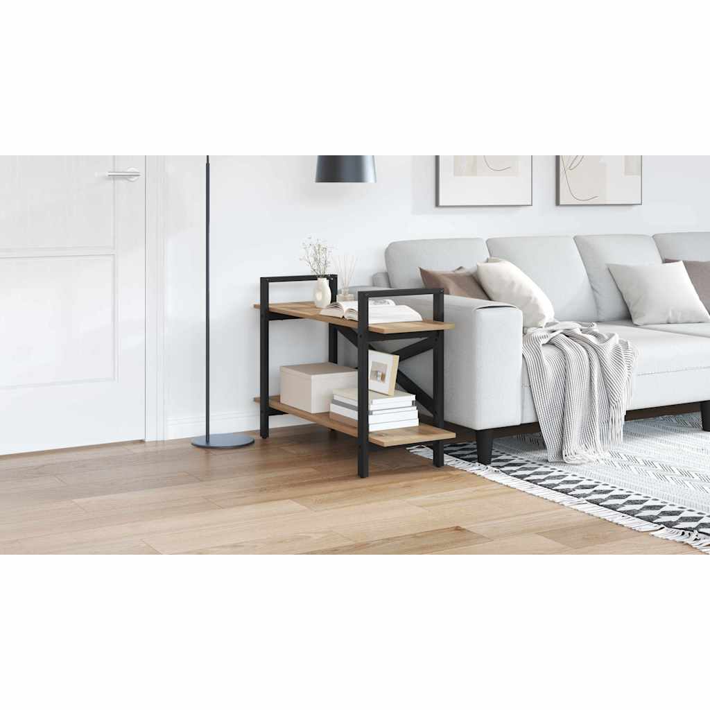 Bogreol Artisan Egetræ 100 x 33,5 x 64 cm Konstrueret træ