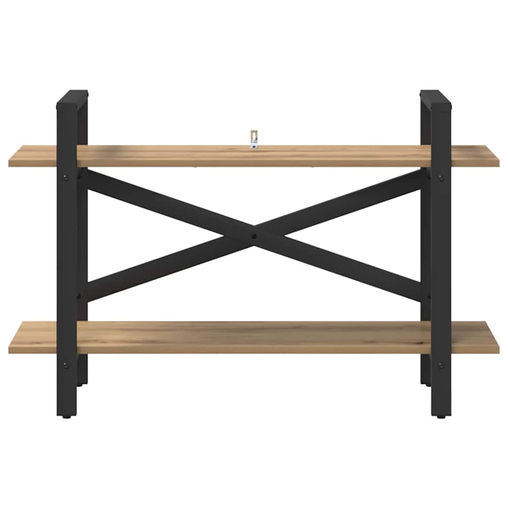 Bogreol 2 niveauer 100 x 33,5 x 64 cm Konstrueret træ