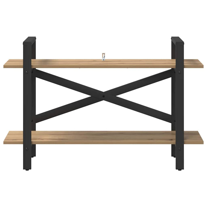 Bogreol 2 niveauer 100 x 33,5 x 64 cm Konstrueret træ