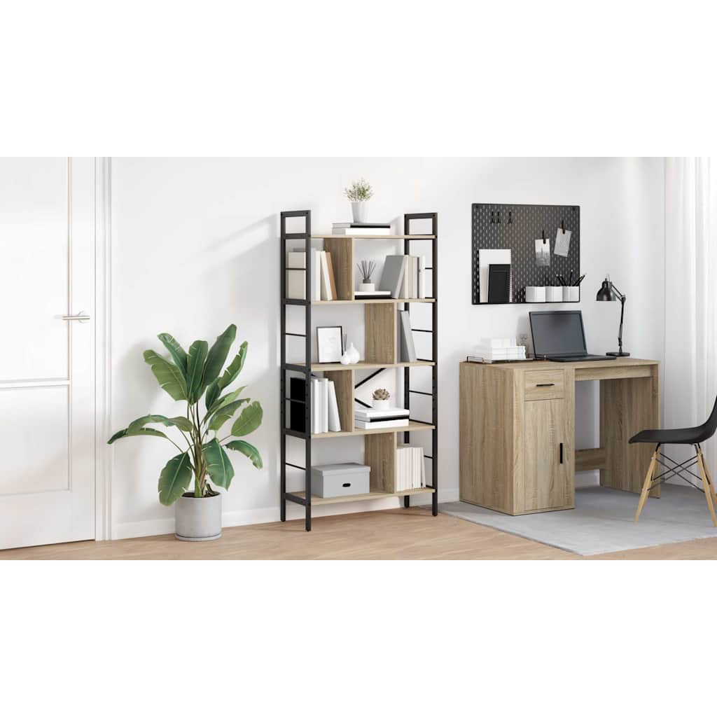 Bogreol Sonoma eg 75 x 30 x 156 cm Konstrueret træ