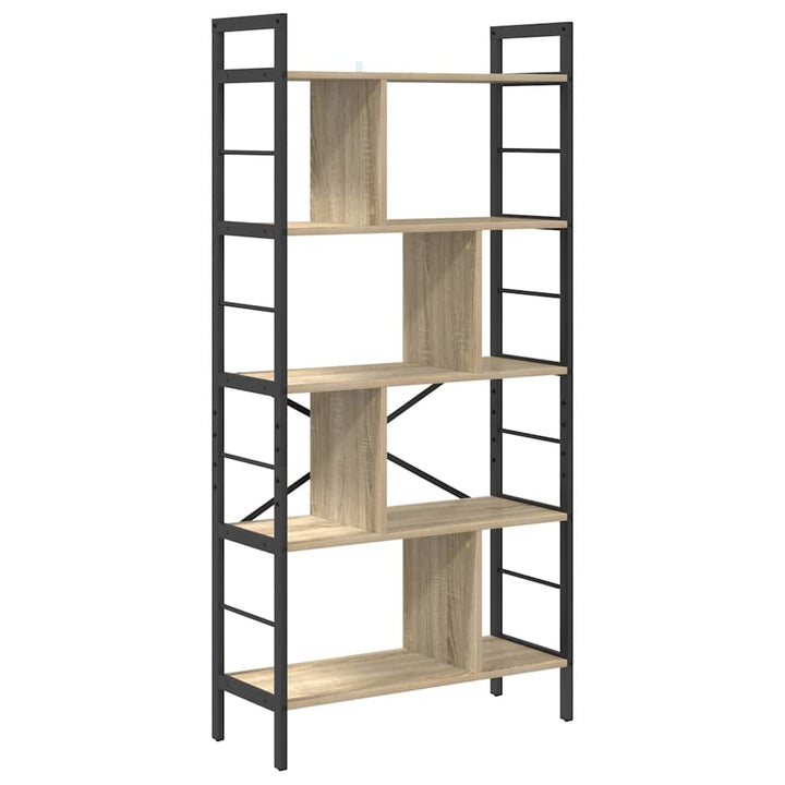 Bogreol Sonoma eg 75 x 30 x 156 cm Konstrueret træ