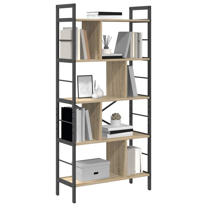Bogreol Sonoma eg 75 x 30 x 156 cm Konstrueret træ