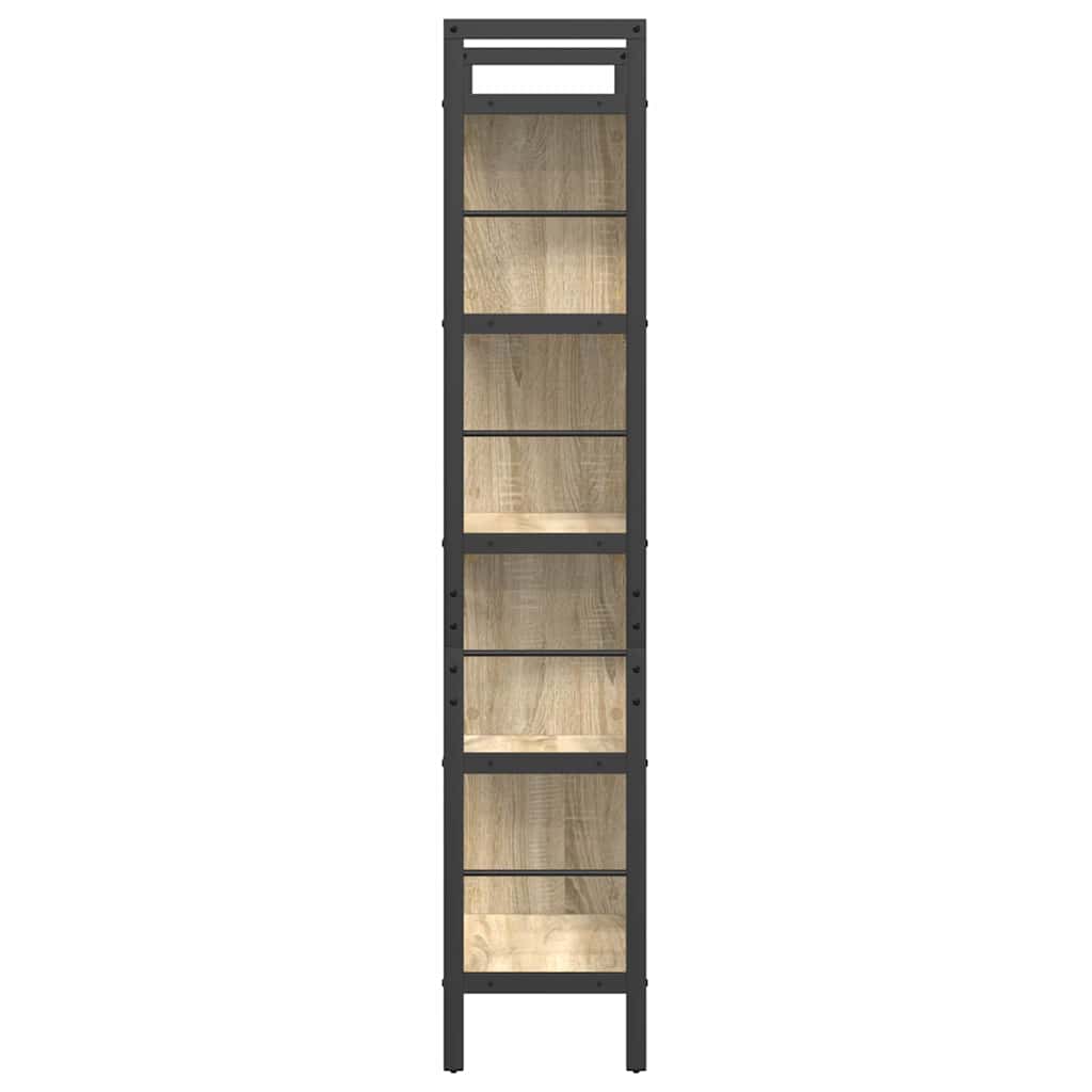 Bogreol Sonoma eg 75 x 30 x 156 cm Konstrueret træ