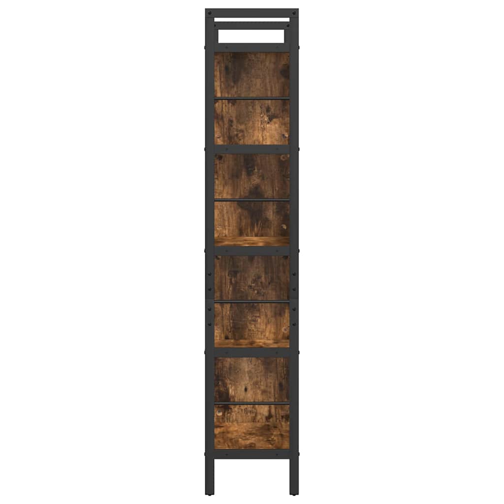 Bogreol Røget eg 75 x 30 x 156 cm Konstrueret træ