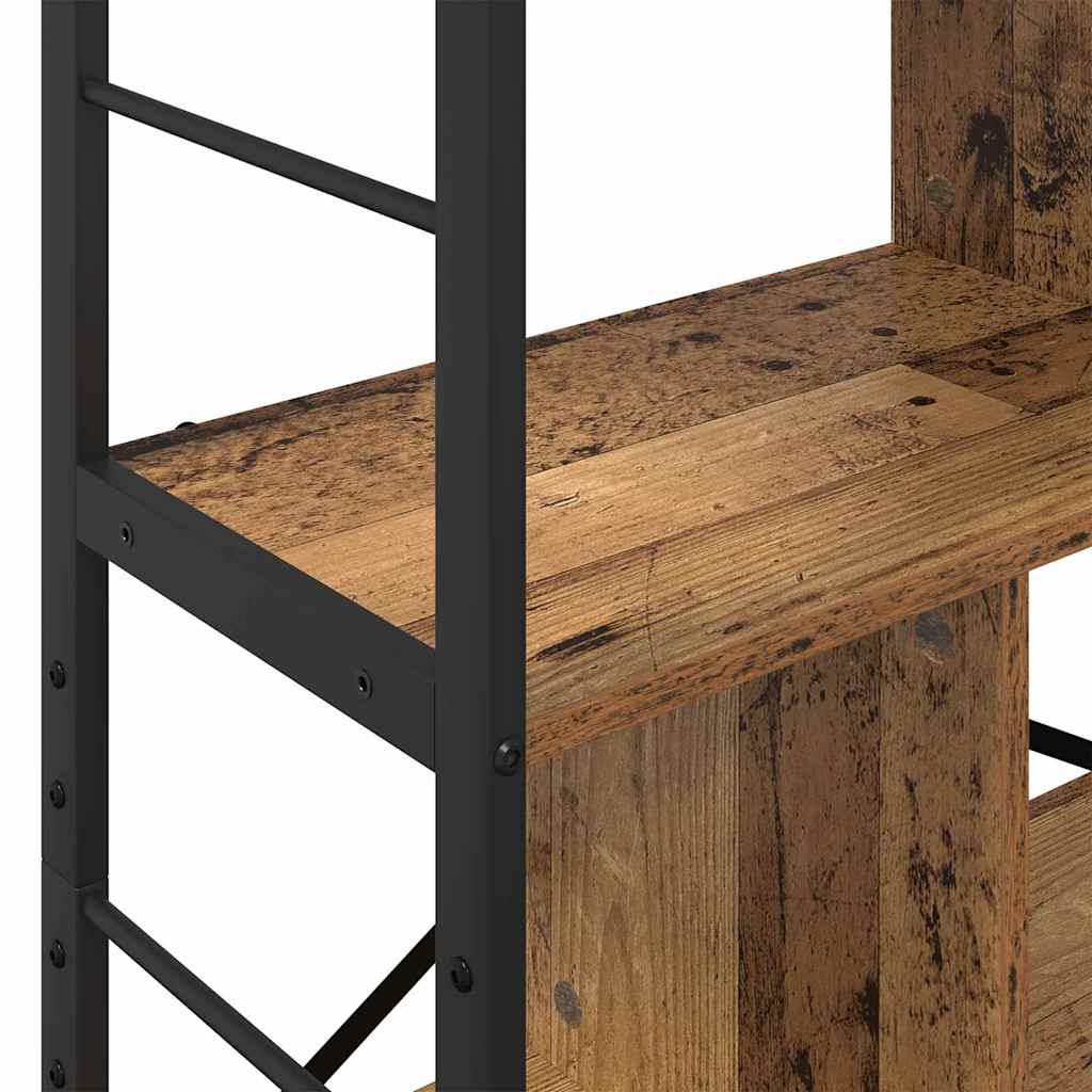 Bogreol Gammelt træ 75 x 30 x 156 cm Konstrueret træ