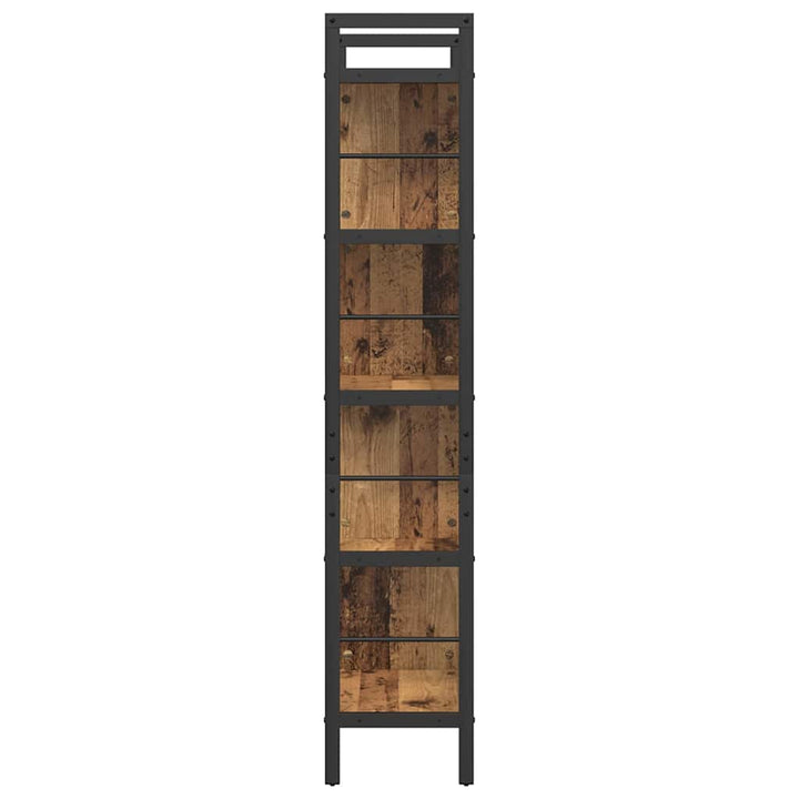 Bogreol Gammelt træ 75 x 30 x 156 cm Konstrueret træ