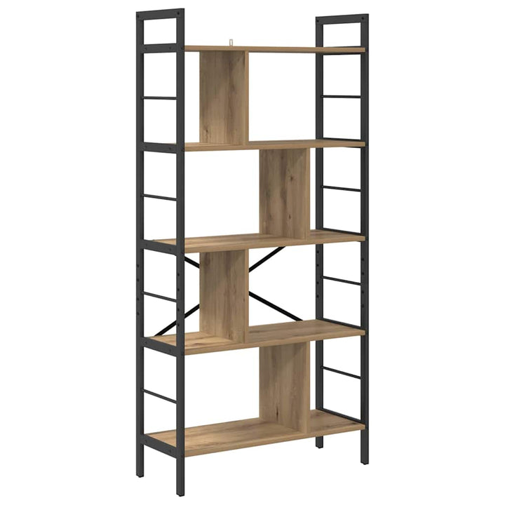 Bogreol Artisan Egetræ 75 x 30 x 156 cm Konstrueret træ