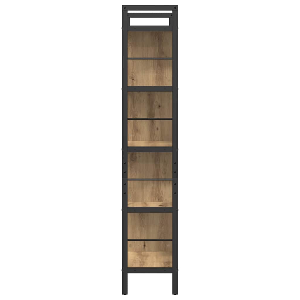 Bogreol Artisan Egetræ 75 x 30 x 156 cm Konstrueret træ