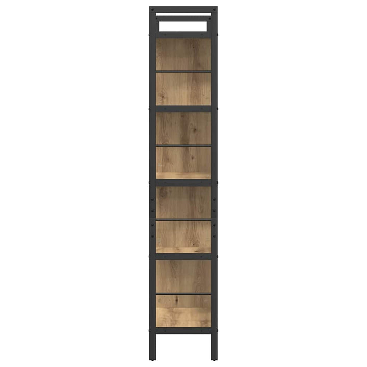 Bogreol 9 niveauer 75 x 30 x 156 cm Konstrueret træ