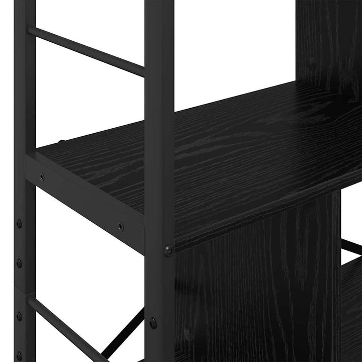 Bogreol Sort eg 75 x 30 x 123,5 cm Konstrueret træ