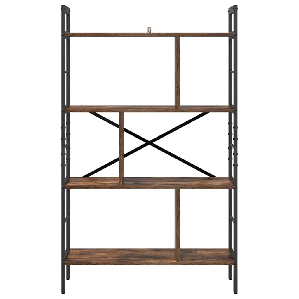 Bogreol Røget eg 75 x 30 x 123,5 cm Konstrueret træ